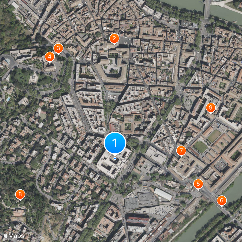 Ministry of Education, Universities and Research Map
