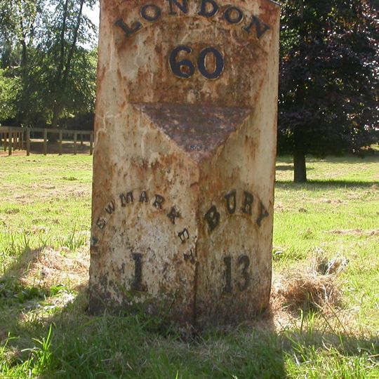 Milestone, The Limekilns, Bury Road