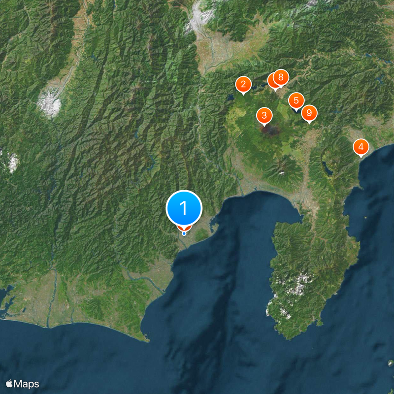Shizuoka Prefecture Map