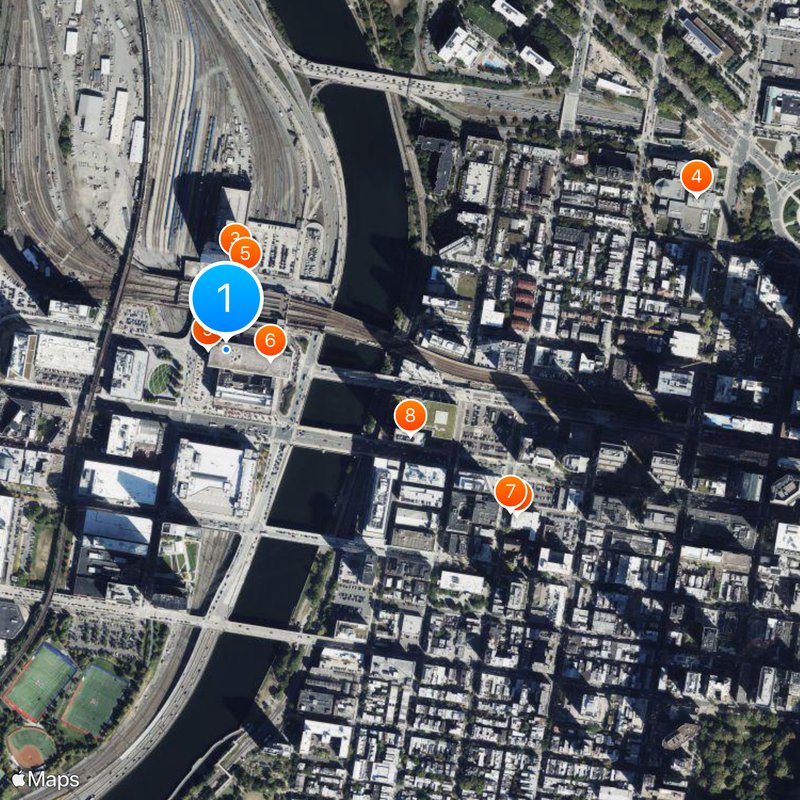 30th Street Station Map
