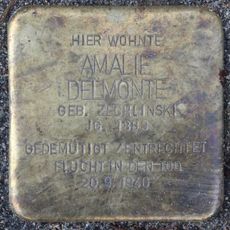 Stolperstein dedicated to Amalie Delmonte