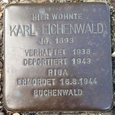 Stolperstein en memoria de Karl Eichenwald