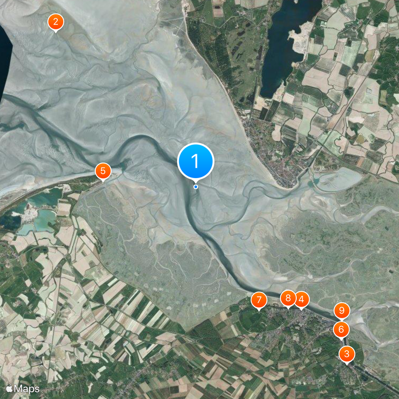 Bahía del Somme Mapa