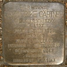 Stolperstein dedicated to Friederike Gärtner