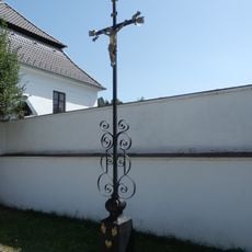 Wayside cross at the rectory in Štěpánov nad Svratkou