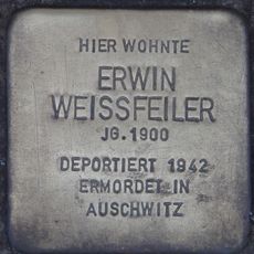 Stolperstein dedicated to Erwin Weissfeiler
