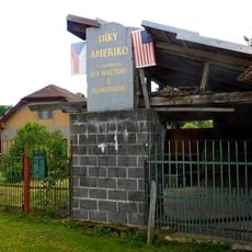 Poděkování Americe u domu č. 8 v Chýšné