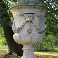 Urn on pedestal approximately 120 metres north west of Trent Park