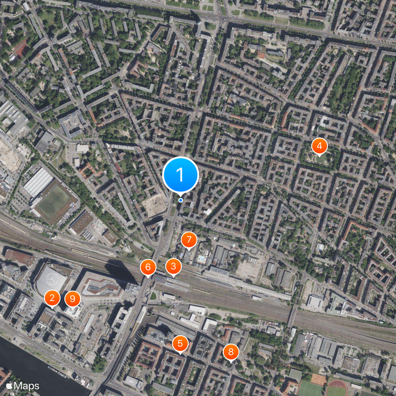 Warschauer Straße Map