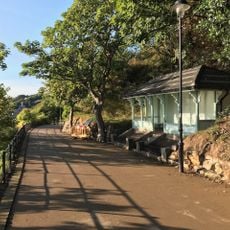 Seaside shelter, 145 metres north-west of The Spa in South Cliff Gardens