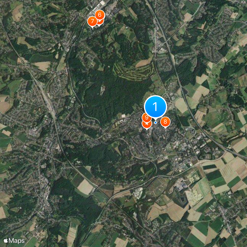 Université catholique de Louvain Map