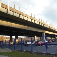 Highway bridge over the Litavka in Beroun