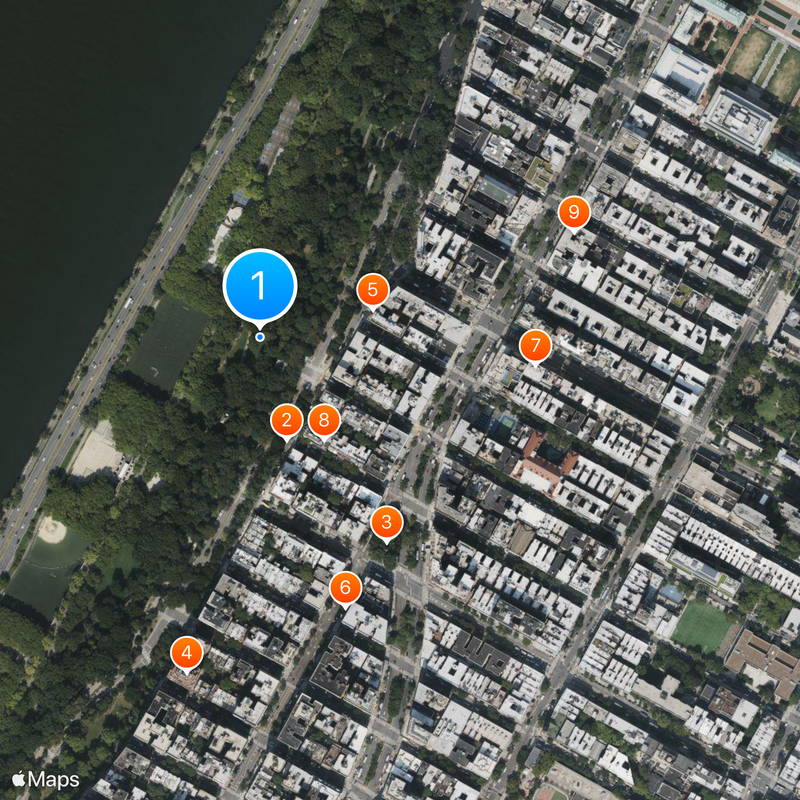 Riverside Park Kaart