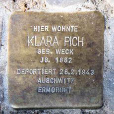 Stolperstein en memoria de Klara Pich