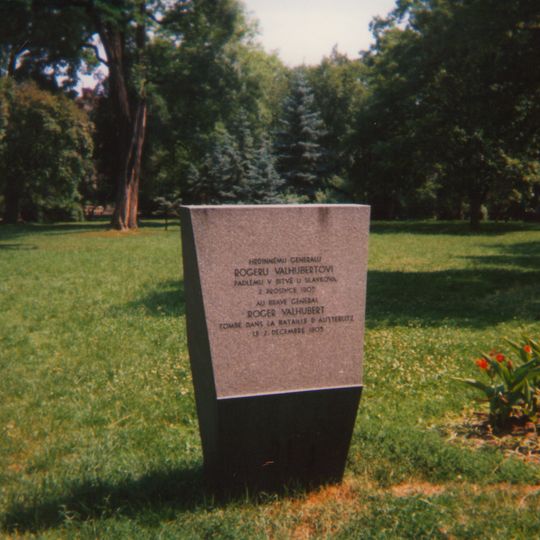 Memorial to Napoleon's general Valhubert at Tyršův sad