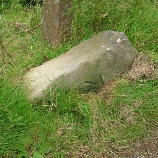 Milestone, ExYW ½ mile S of bridge over R Rawthey