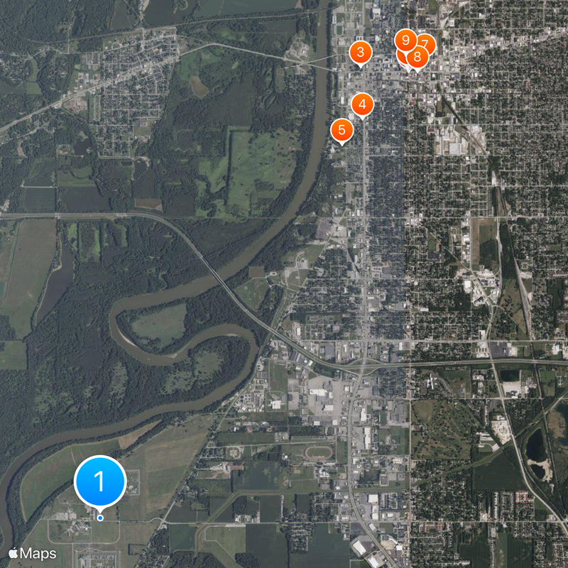 Federal Correctional Complex, Terre Haute Map