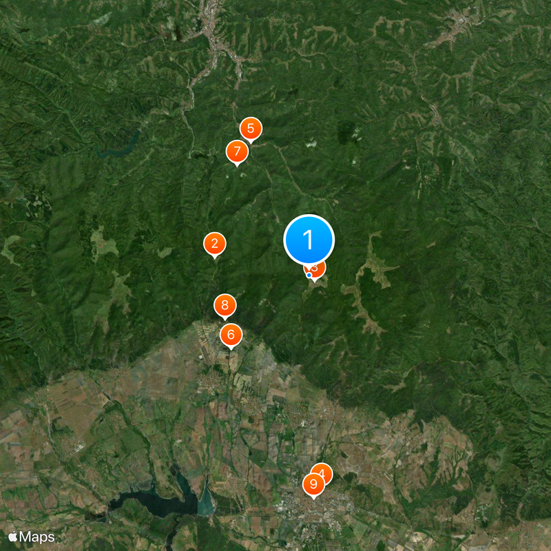 Hadzhi Dimitar Peak Map