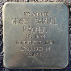 Stolperstein dedicated to Moses Samuel Magnus