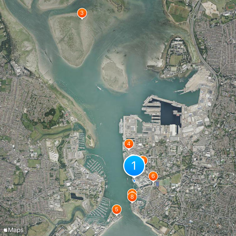 Spinnaker Tower Mapa