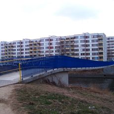 Lávka přes Otavu u sídliště Portyč
