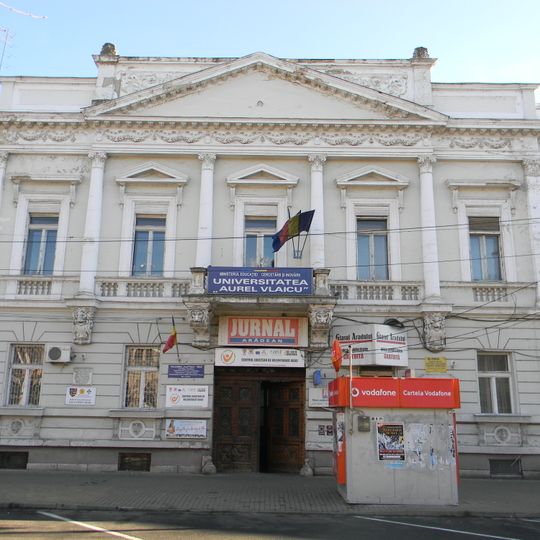Former county hall in Arad, Romania