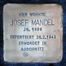 Stolperstein dedicated to Josef Mandel