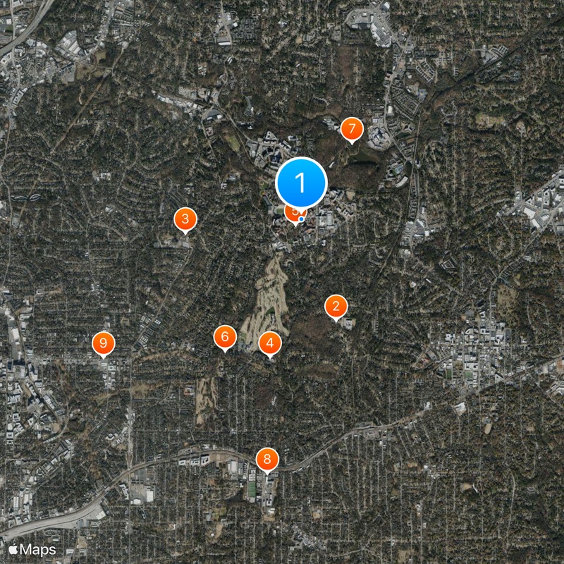 Emory University Map