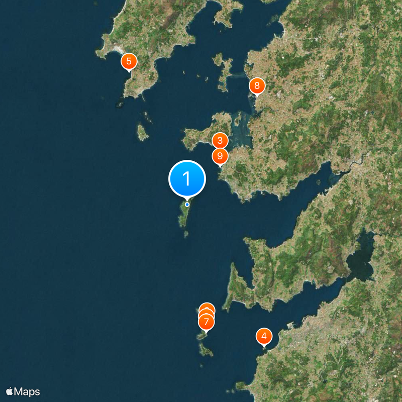 Atlantic Islands of Galicia National Park Map