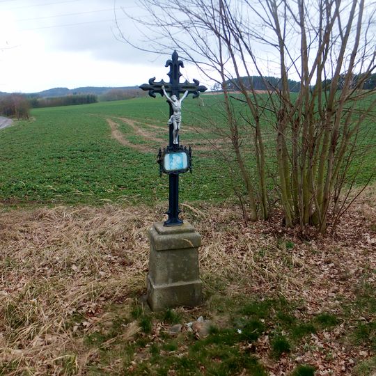 Cross between Libčice, Záborná Lhota and Prostřední Lhota