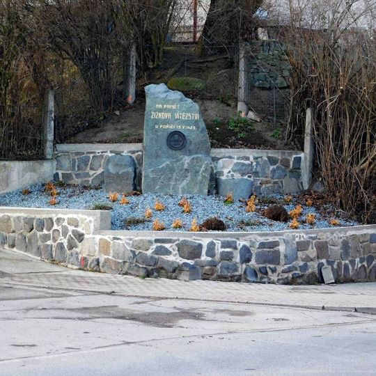 Žižkův pomník v Poříčí nad Sázavou