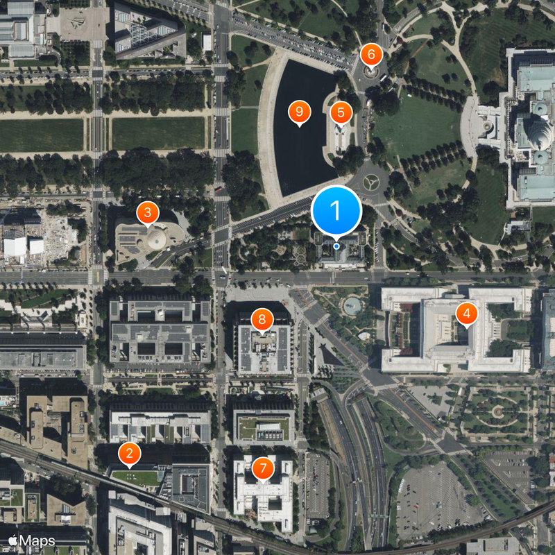 United States Botanic Garden Map