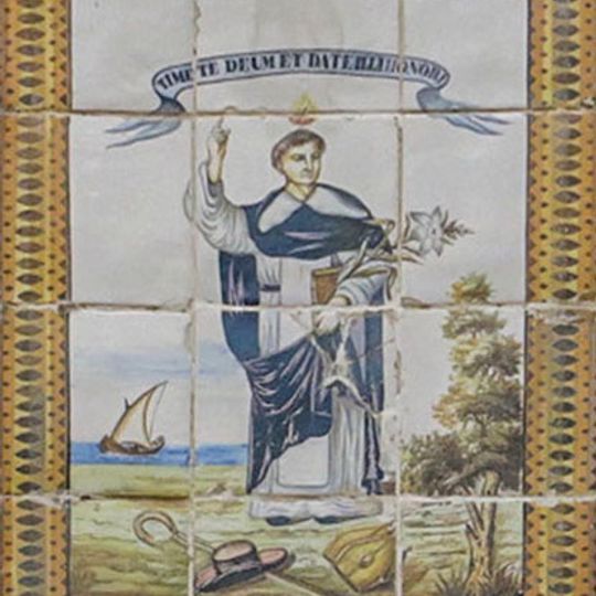Ceramic panel of Sant Vincent Ferrer at 5 Fusters street, Algemesí
