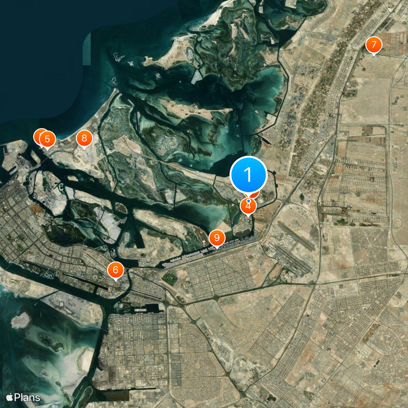 Ferrari World Abu Dabi Mapa