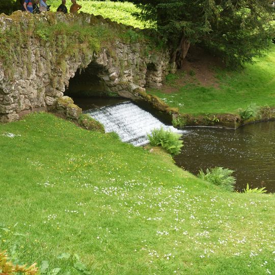 Rustic Bridge At South End Of The Canal, With Culvert And Arch To Reservoir