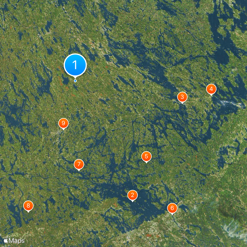 Savónia do Sul Mapa
