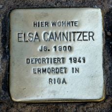 Stolperstein dedicated to Elsa Camnitzer