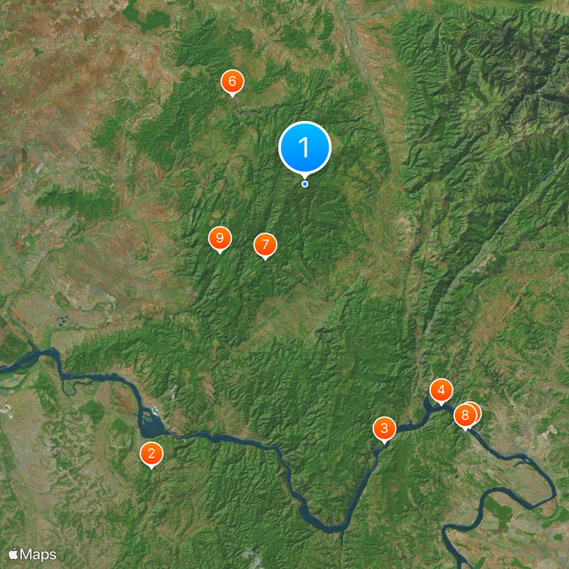 Distretto di Caraș-Severin Mappa