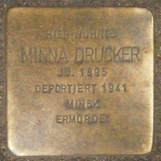 Stolperstein dedicated to Minna Drucker