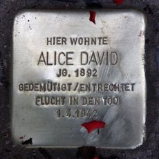 Stolperstein à la mémoire d’Alice David