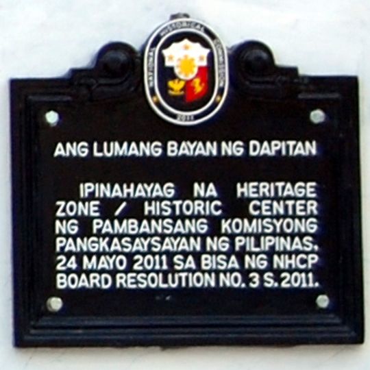 The Old Town of Dapitan historical marker
