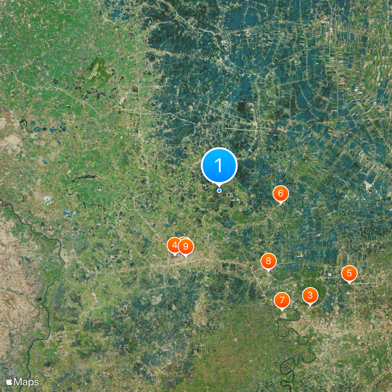 Provincia di Nakhon Pathom Mappa