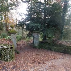 Gate Piers At The Entrance To The Drive To Tracery