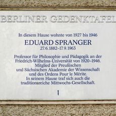 Gedenktafel Spranger