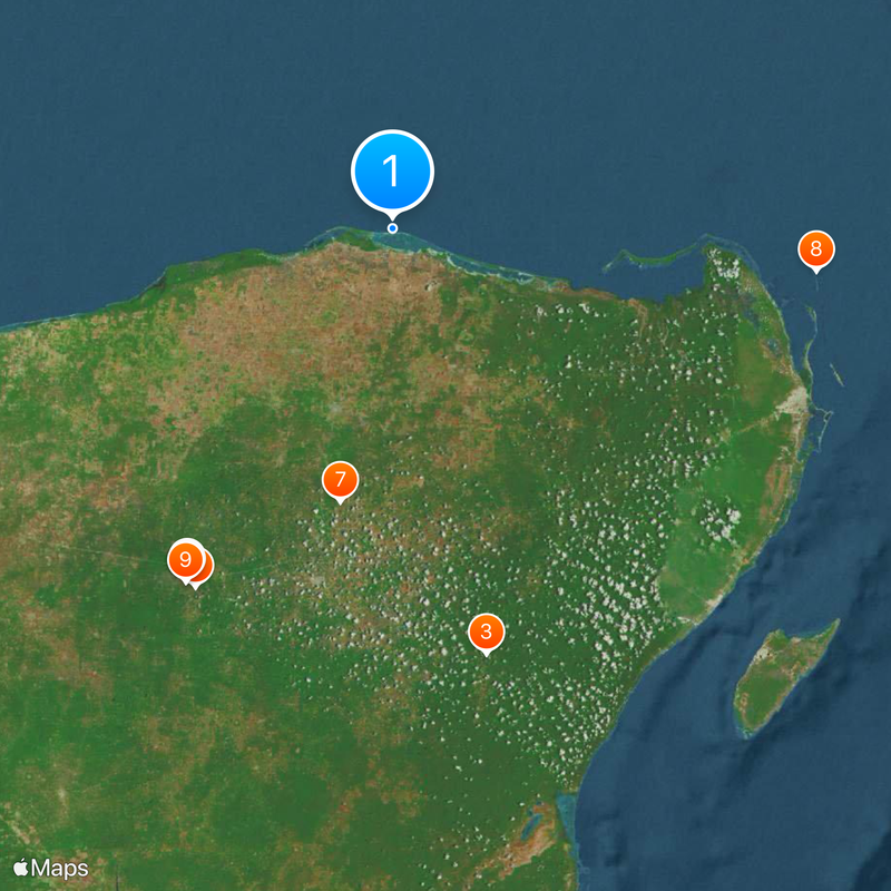 Las Coloradas Map