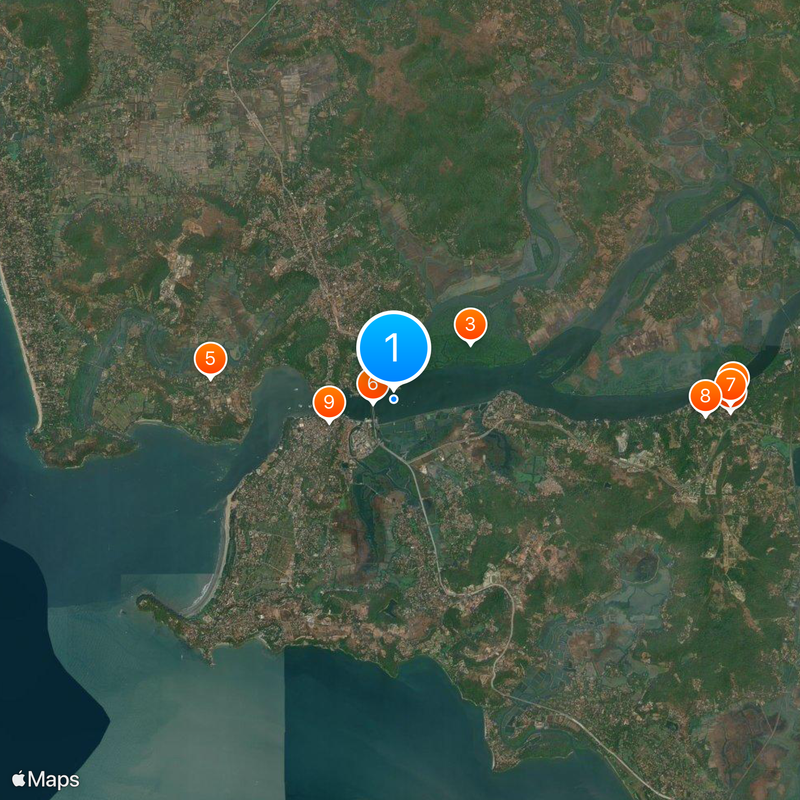 Mandovi River Map