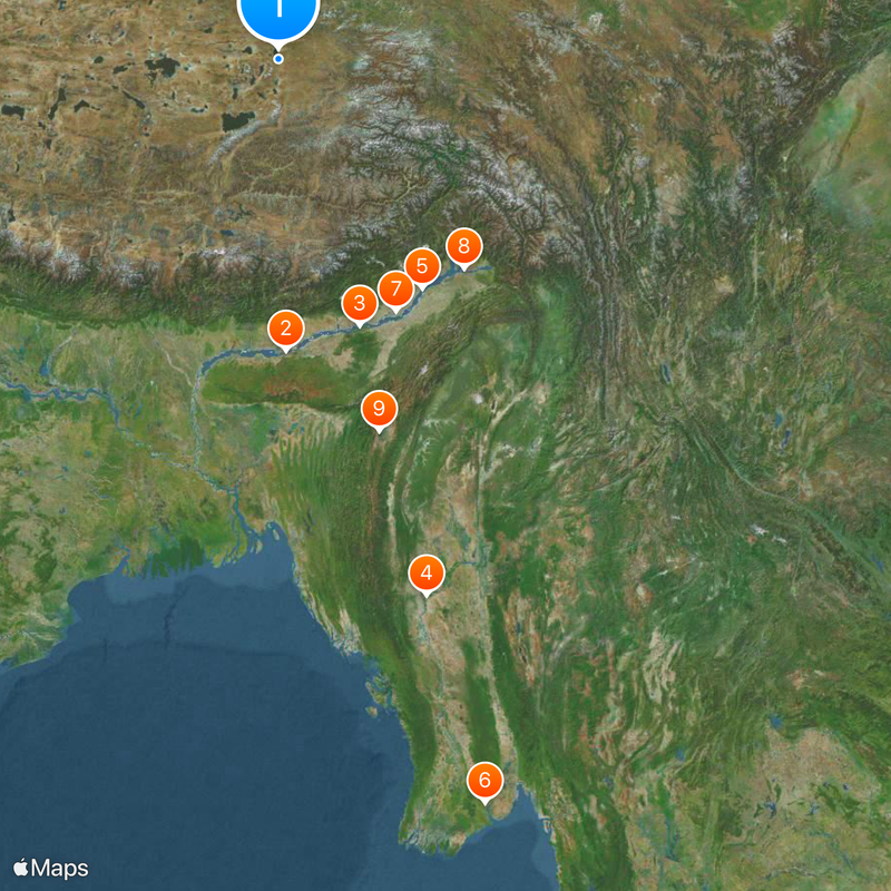 Salween River Map