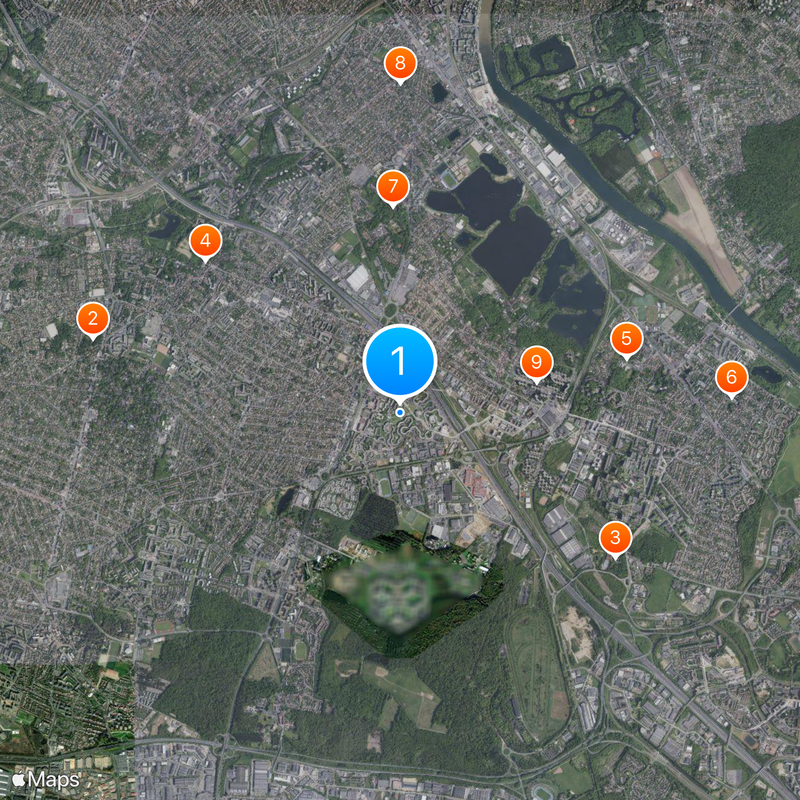 La Grande Borne Mapa