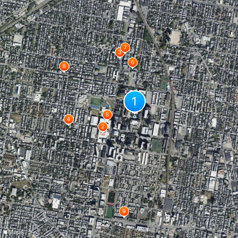 Temple University Map
