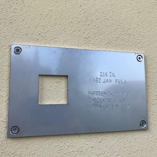 Pamětní deska Jana Buly